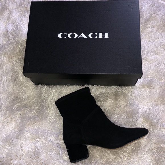 COACH SUEDE BOOTIE - Picture 1 of 9